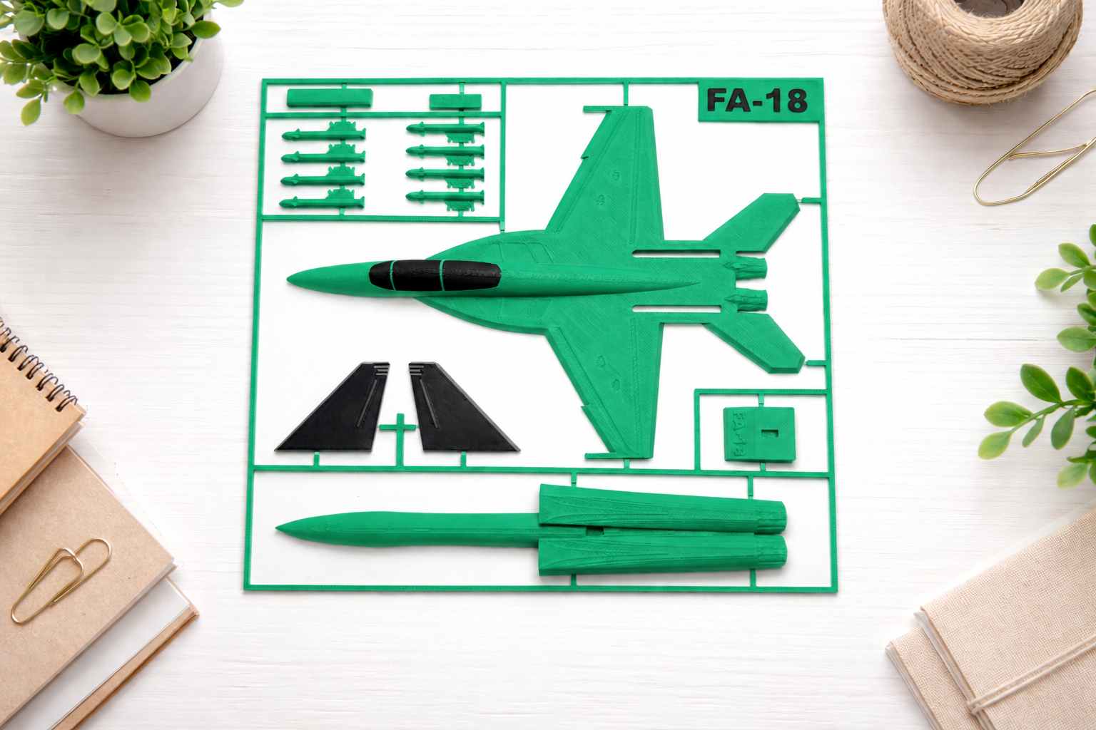 F/A-18 Fighter Jet 3D Printed Model Kit F/A-18 Fighter Jet 3D Printed Model Kit – Military Aircraft Desk Decor – Modern Aviation Display – Fighter Jet Model – Aviation Gift