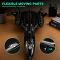 SR-71 Blackbird Reconnaissance Aircraft Building Set – 183 Piece Model Kit