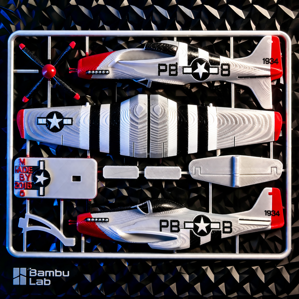 P-51D Mustang 3D Printed Aircraft Model Kit