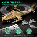 H-64 Apache Military Helicopter Building Set – 223 Piece Model Kit