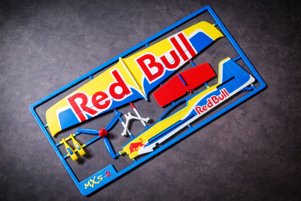 Red Bull MXS-R 3D Printed Air Race Plane Model Kit