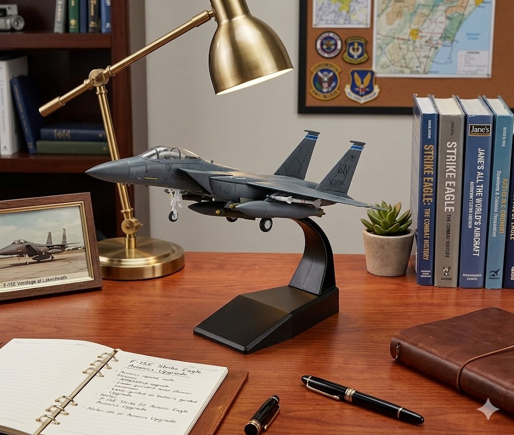 F-15E Strike Eagle Die-Cast Aircraft Model – 1/100 Scale Military Display Jet