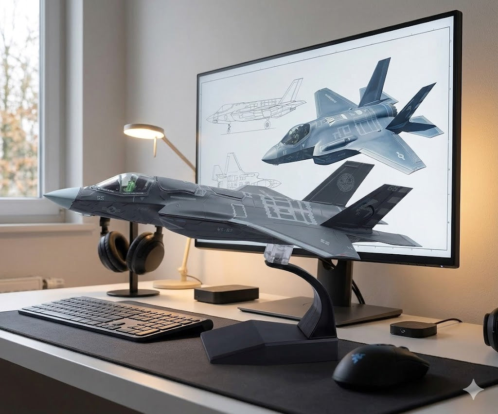 F-35B Lightning II Die-Cast Aircraft Model – 1/72 Scale Stealth Fighter Jet