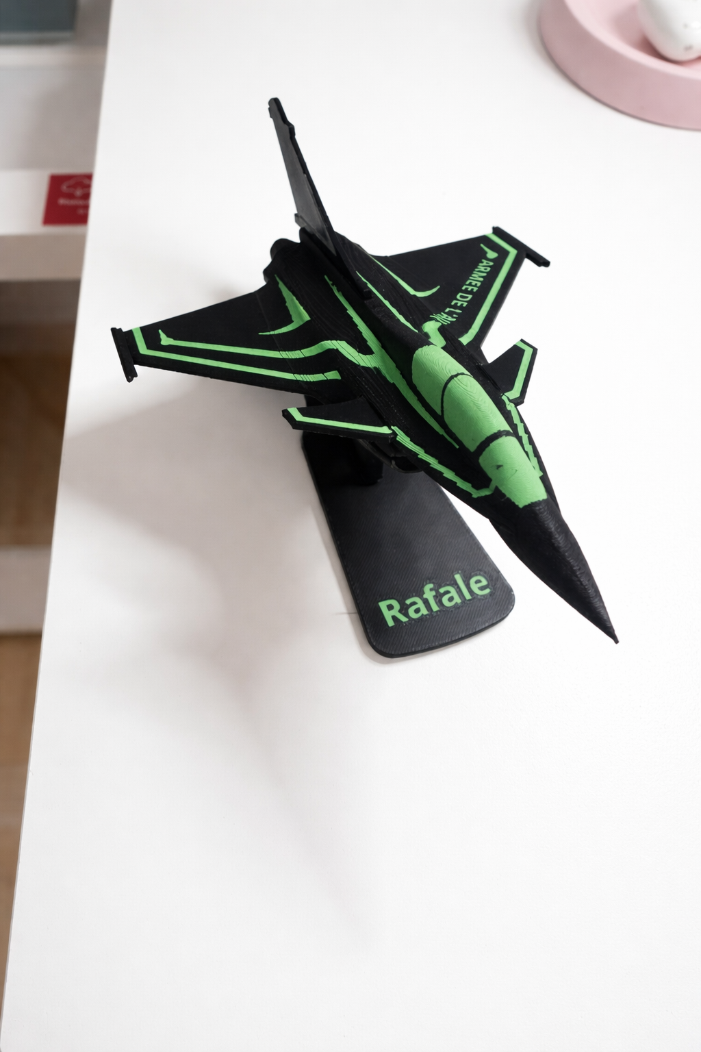 Rafale Fighter Jet 3D Printed Aircraft Model | Aviation Desk Decor