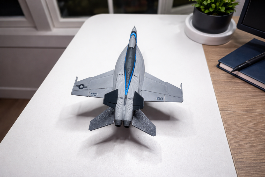 Top Gun F/A-18 Super Hornet 3D Printed Aircraft Model Kit – Maverick Inspired Jet Edition