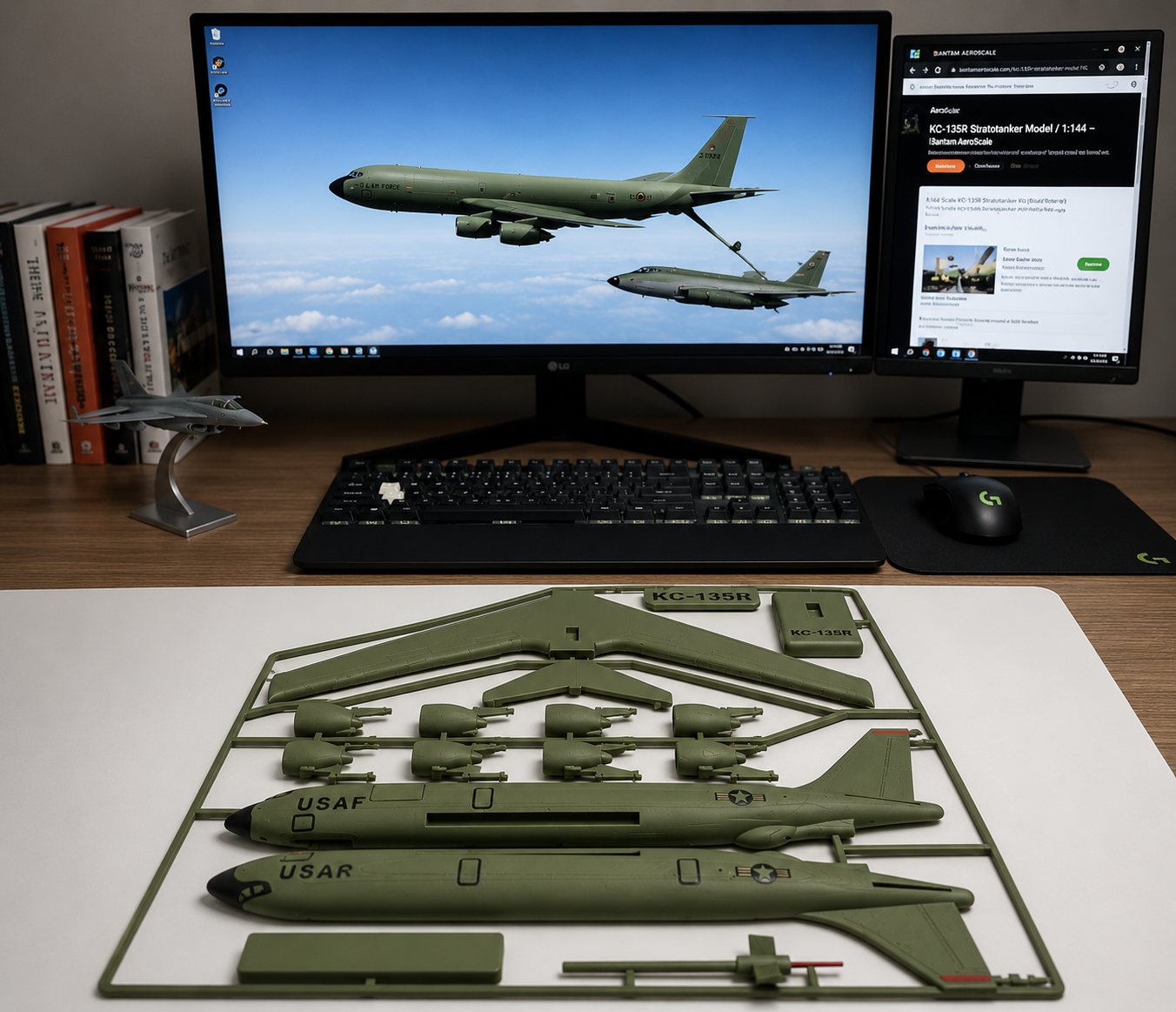 KC-135R Stratotanker 3D Printed Aircraft Model Kit – USAF Refueling Plane Build Kit
