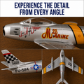 F-86 Sabre “MiG Mad Marine” Die-Cast Aircraft Model – 1:110 Scale Display Jet
