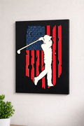 Golf USA Flag Wall Art – 3D Printed Golf Decor