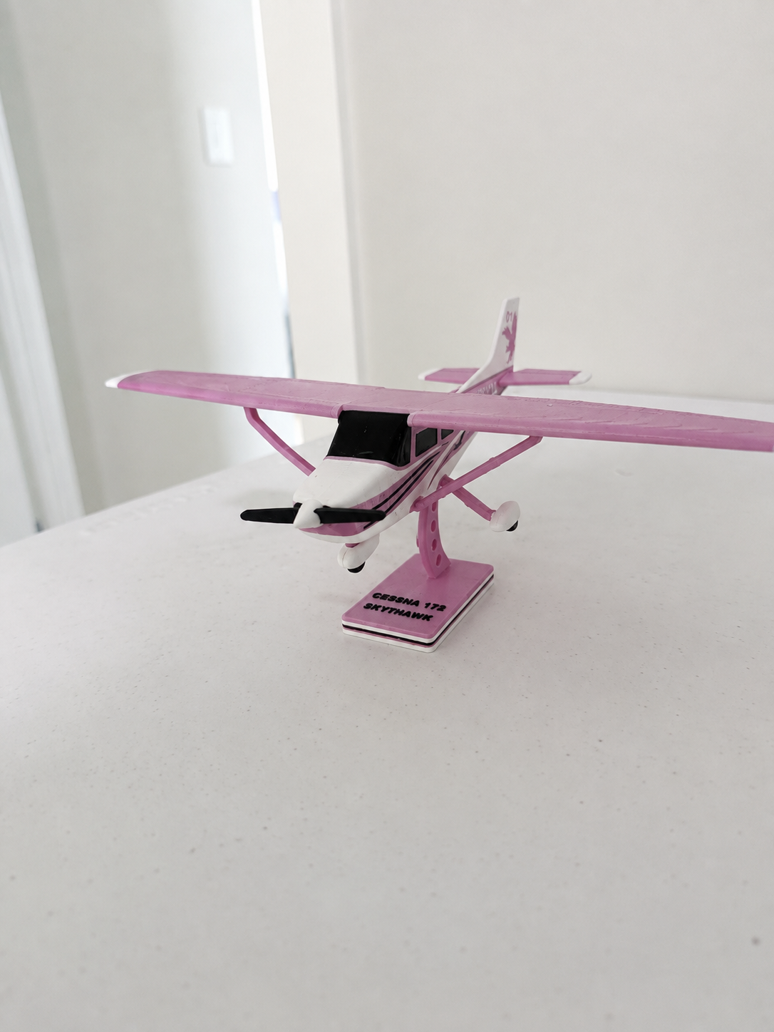 3D Printed Cessna 172 Skyhawk Model Kit Display