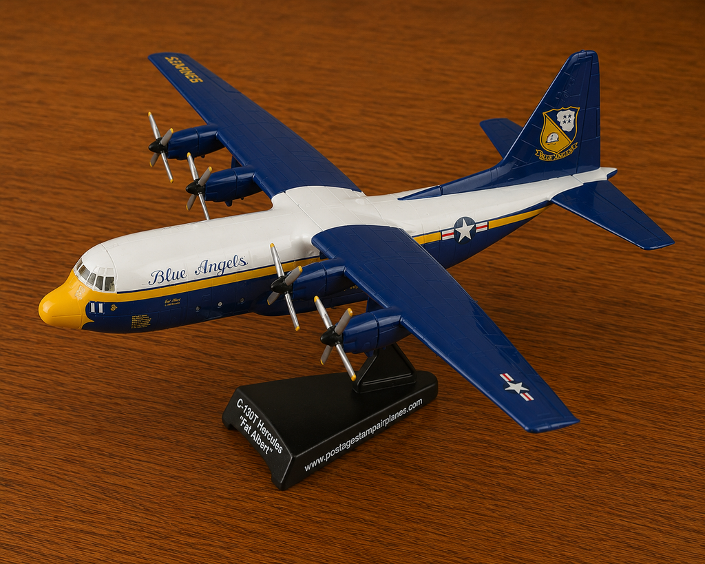 Fat Albert” C-130 Die-Cast Aircraft Model – 1:200 Scale Display Plane