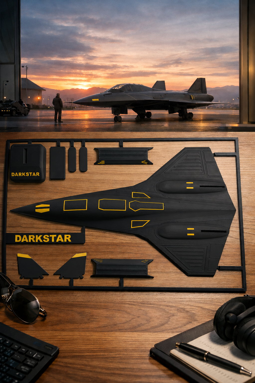 Darkstar SR-72 Inspired 3D Printed Aircraft Model Kit – Hypersonic Stealth Jet