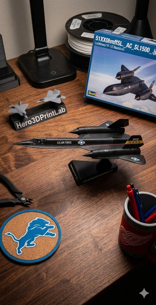NASA YF-12 Die-Cast Aircraft Model – 1/200 Scale Blackbird Prototype