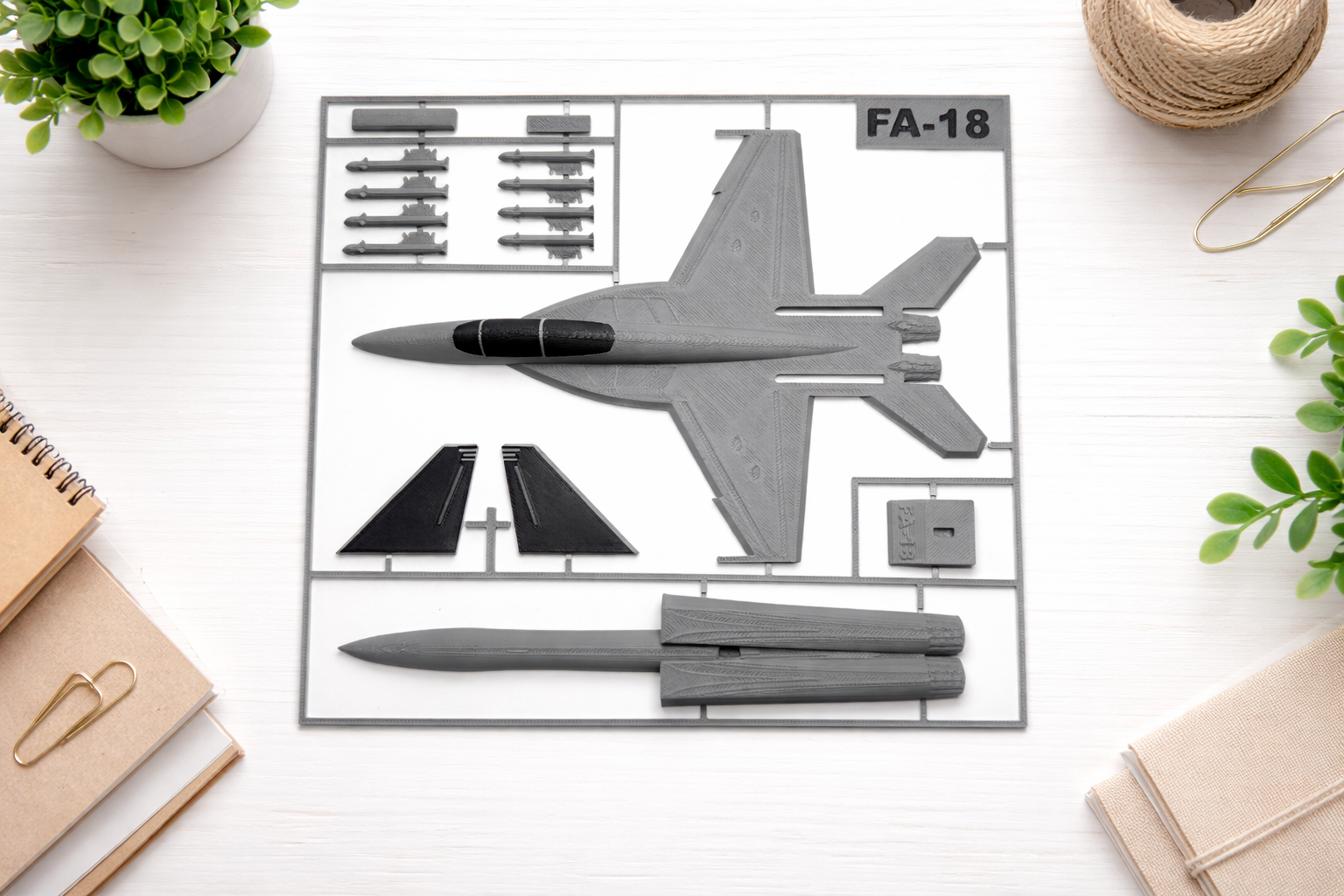 F/A-18 Fighter Jet 3D Printed Model Kit F/A-18 Fighter Jet 3D Printed Model Kit – Military Aircraft Desk Decor – Modern Aviation Display – Fighter Jet Model – Aviation Gift