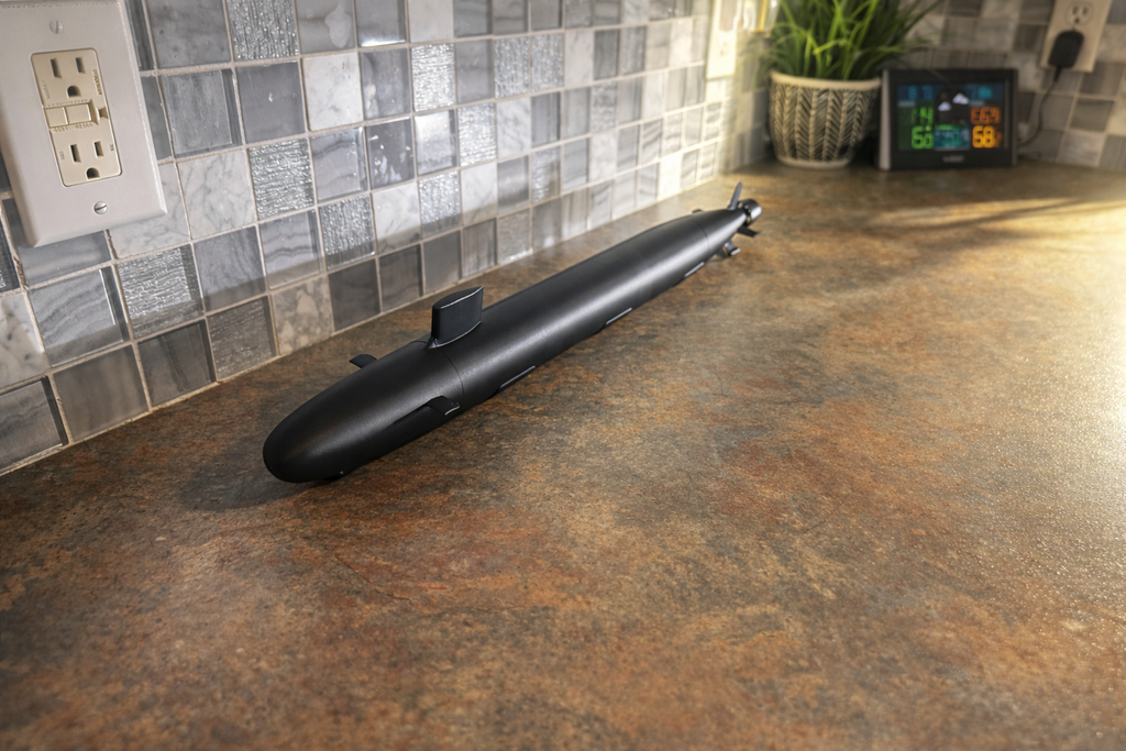 3D Printed Submarine Model Kit 3D Printed Submarine Model Kit – DIY Naval Submarine Build – Military Navy Display Model – Large 2ft Long Submarine Kit