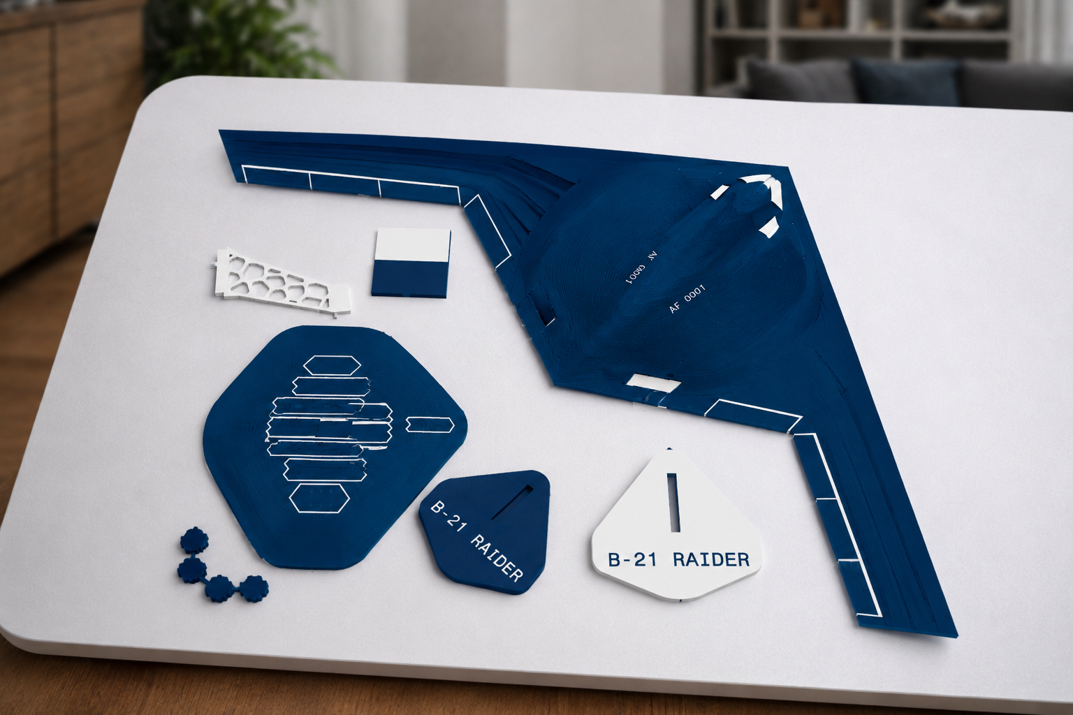 B-21 Raider 3D Printed Aircraft Model Kit – Stealth Bomber Edition