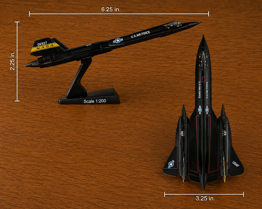 NASA YF-12 Die-Cast Aircraft Model – 1/200 Scale Blackbird Prototype