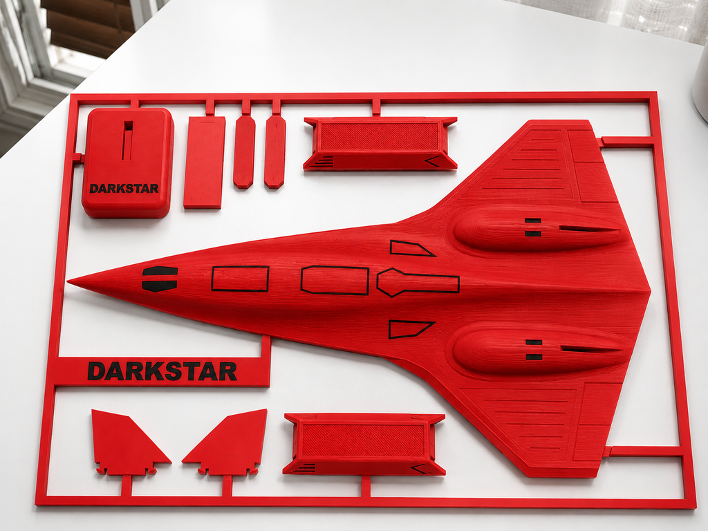Darkstar SR-72 Inspired 3D Printed Aircraft Model Kit – Hypersonic Stealth Jet