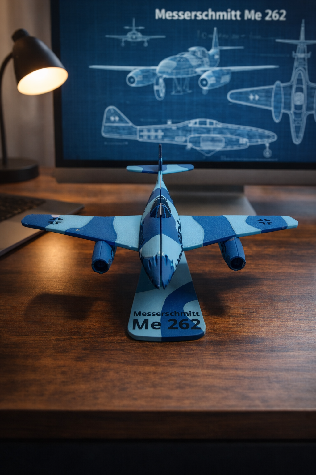 Messerschmitt Me 262 3D Printed Aircraft Model