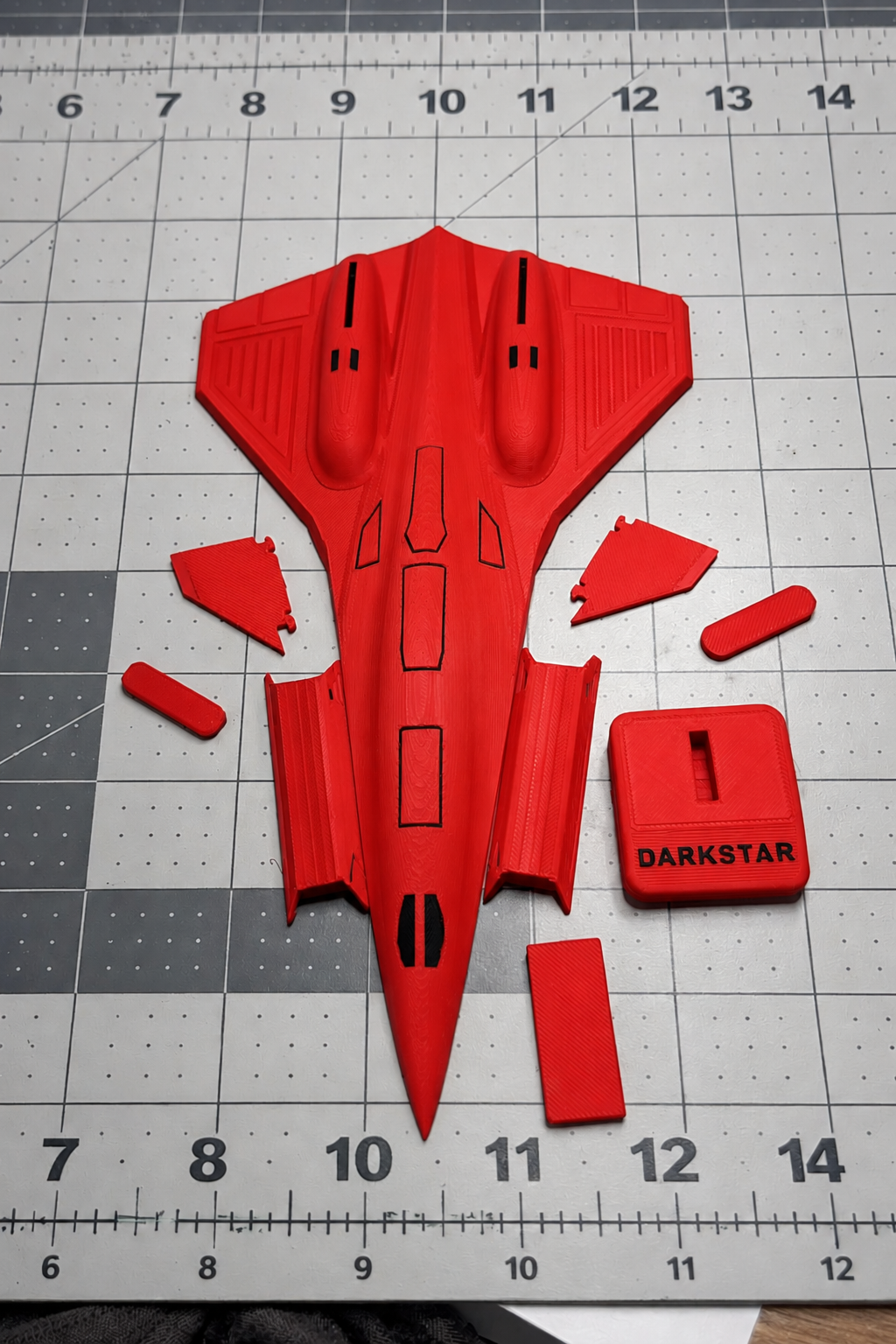 Darkstar SR-72 Inspired 3D Printed Aircraft Model Kit – Hypersonic Stealth Jet