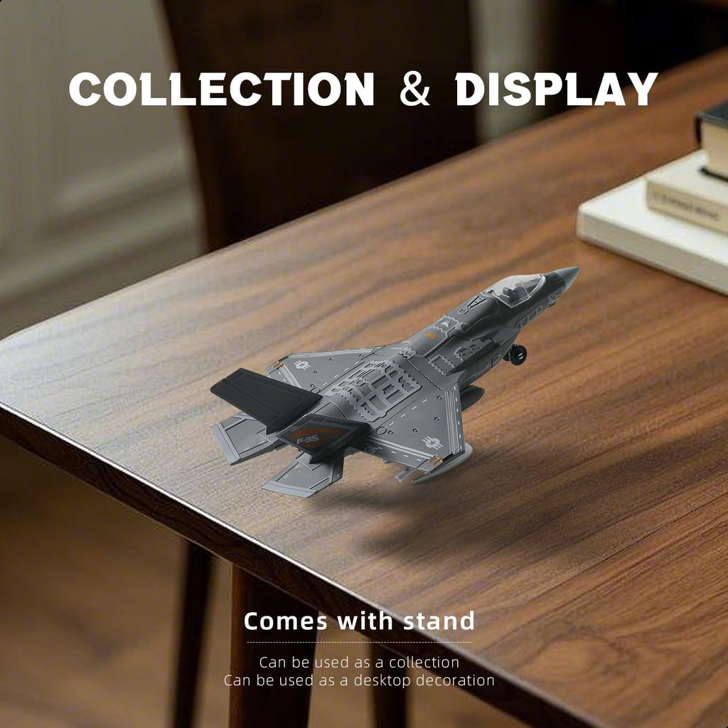 1:72 Scale F-35 Fighter Jet Quick Build Model Kit – 27 Piece Aircraft Build