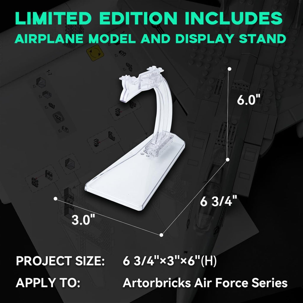 F-15 Eagle Fighter Aircraft Building Set – 223 Piece Model Kit