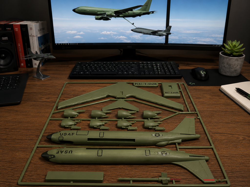KC-135R Stratotanker 3D Printed Aircraft Model Kit – USAF Refueling Plane Build Kit