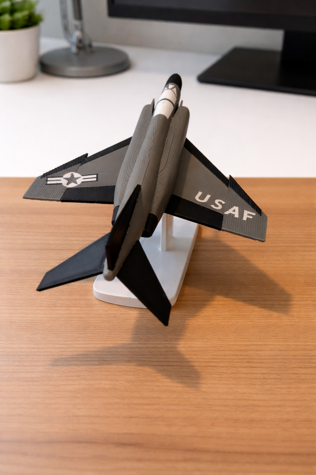 F-4 Phantom II USAF 3D Printed Aircraft Model – Loose Piece Fighter Jet Display
