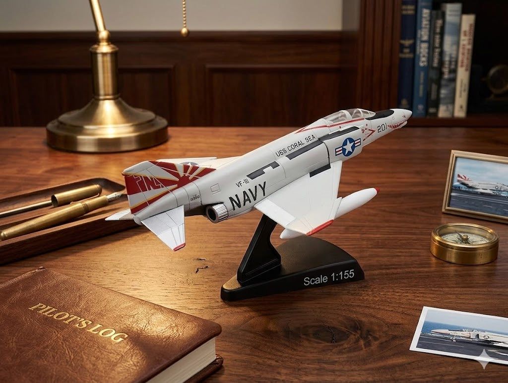 F-4B Phantom II Sundowners 1:155 Die-Cast Aircraft Model with Display Stand