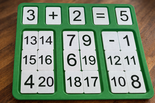 Addition & Subtraction Math Puzzle Board