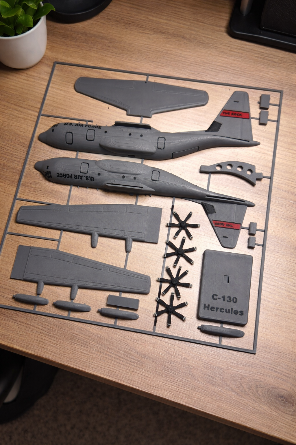 C-130J Hercules 3D Printed Aircraft Model Kit – Military Cargo Plane