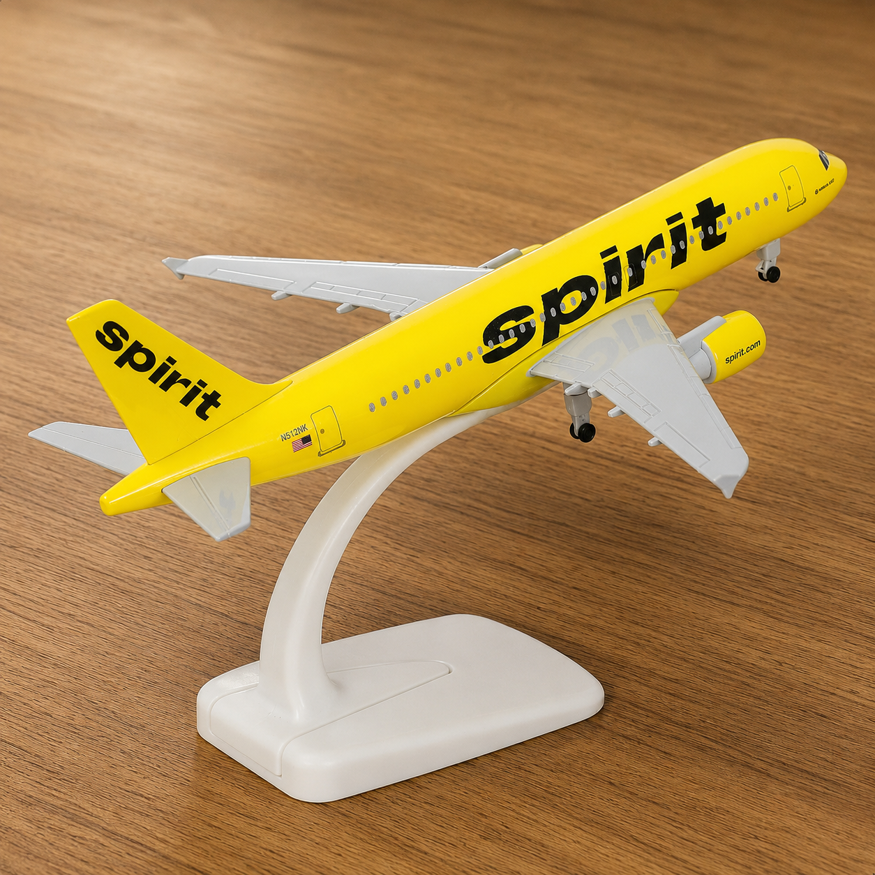 Spirit Airlines Airbus A320 Die-Cast Aircraft Model – 1/300 Scale Display Plane