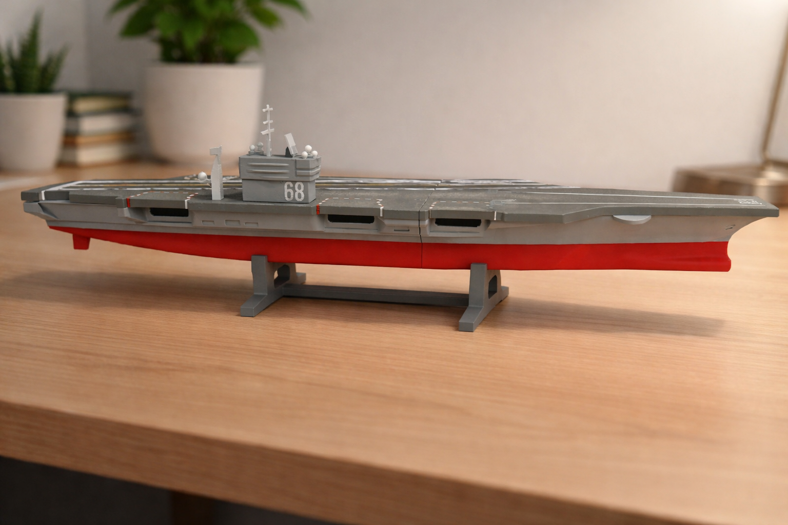 USS Nimitz CVN-68 Aircraft Carrier 3D Printed Build Kit – Navy Warship Model to Assemble