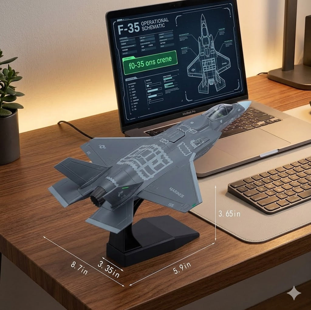 F-35B Lightning II Die-Cast Aircraft Model – 1/72 Scale Stealth Fighter Jet