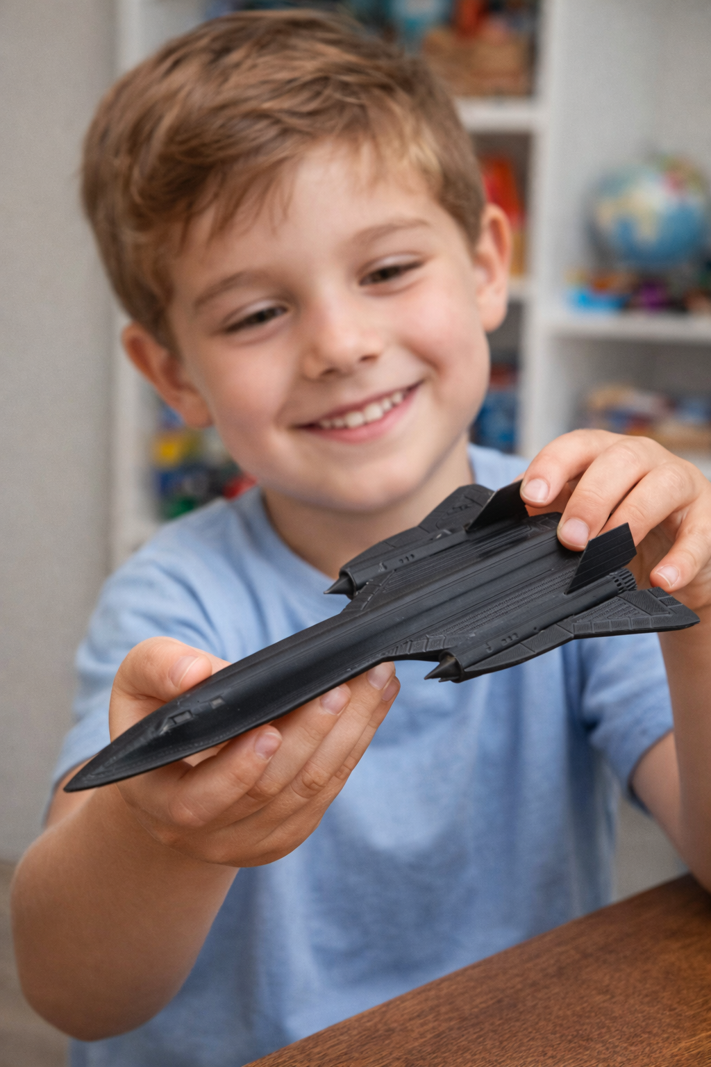 SR-71 Blackbird 3D Printed Model Kit SR-71 Blackbird 3D Printed Model Kit – Spy Plane Aircraft Display – Military Aviation DIY Build – Stealth Jet Desk Decor