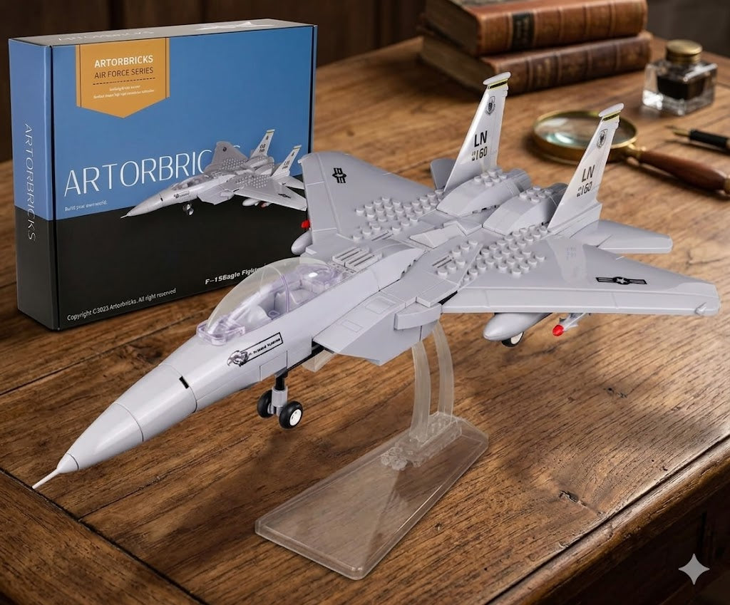 F-15 Eagle Fighter Aircraft Building Set – 223 Piece Model Kit