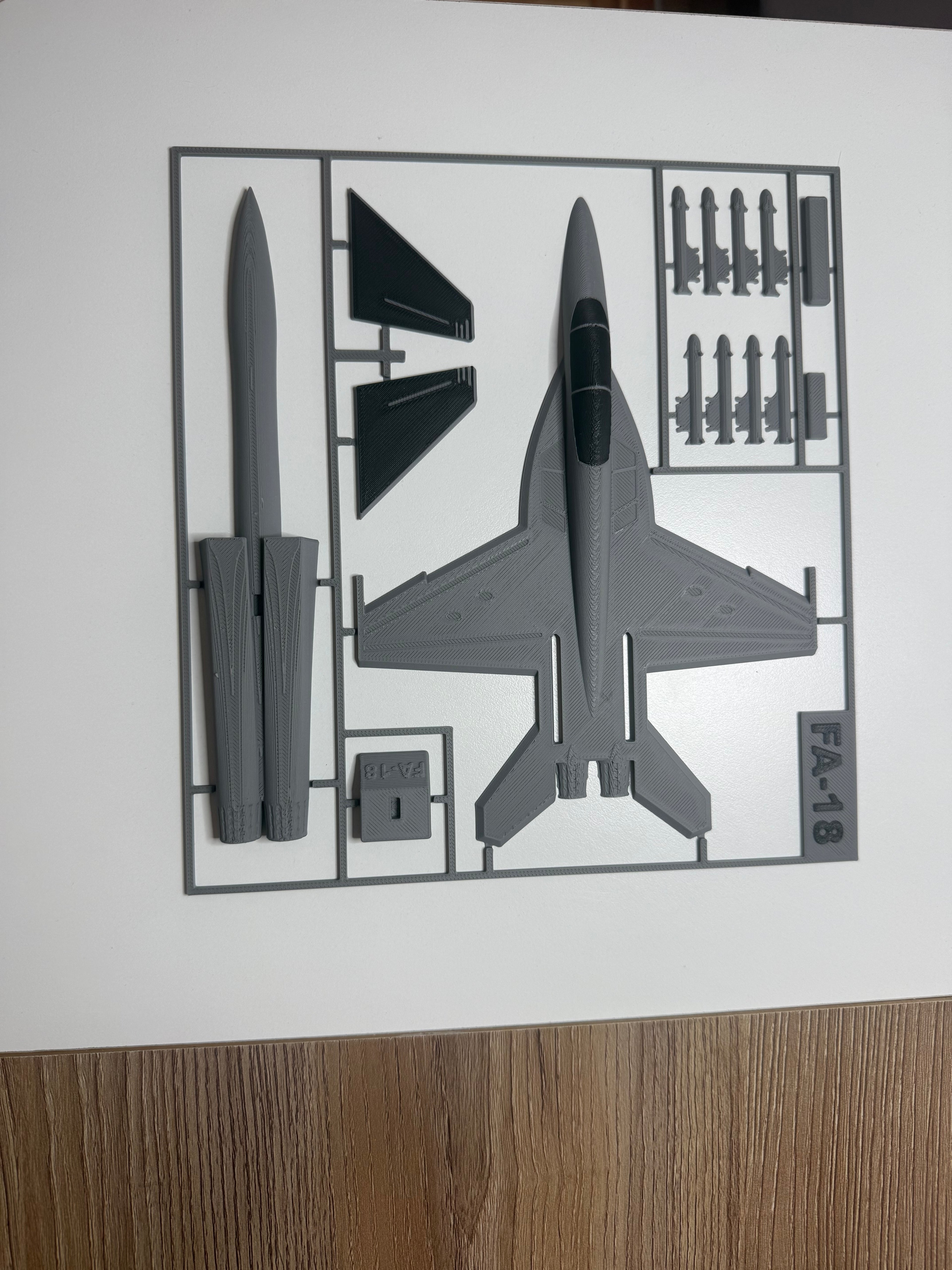 F/A-18 Fighter Jet 3D Printed Model Kit F/A-18 Fighter Jet 3D Printed Model Kit – Military Aircraft Desk Decor – Modern Aviation Display – Fighter Jet Model – Aviation Gift
