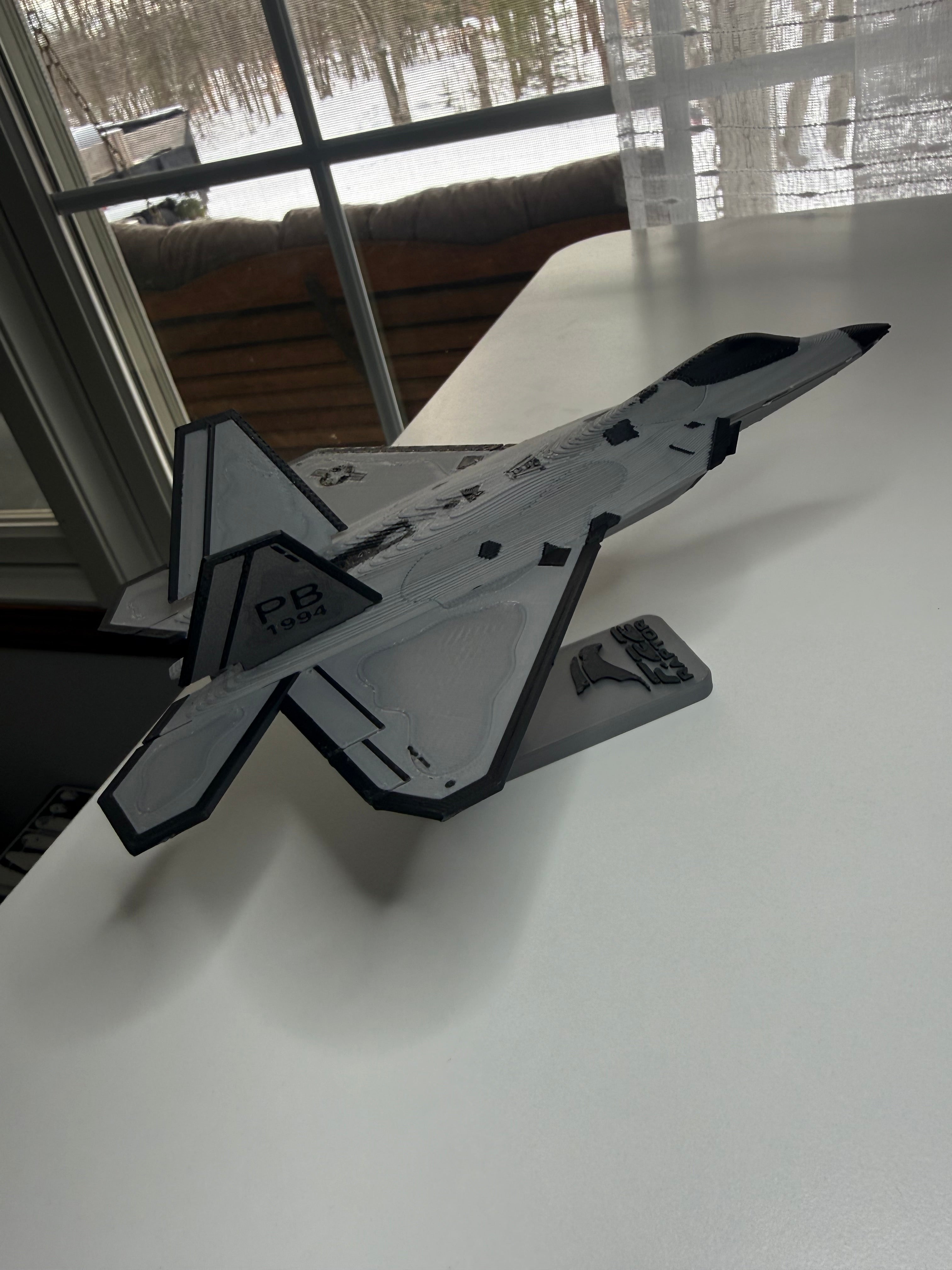 F-22 Raptor 3D Printed Aircraft Model Kit – Stealth Fighter Edition