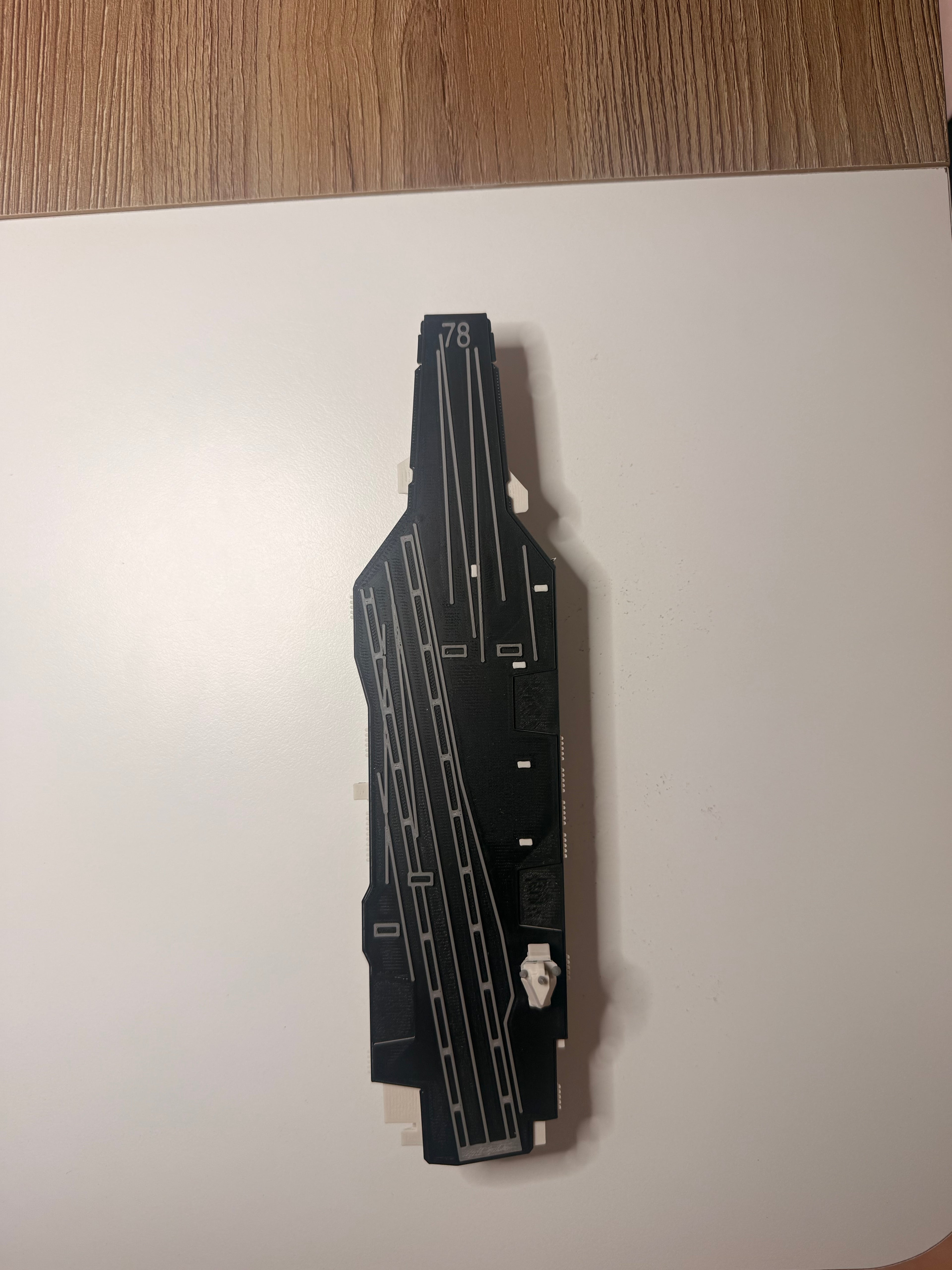 Ford Class Aircraft Carrier Flight Deck 3D Printed Display Model – Naval Aviation Edition