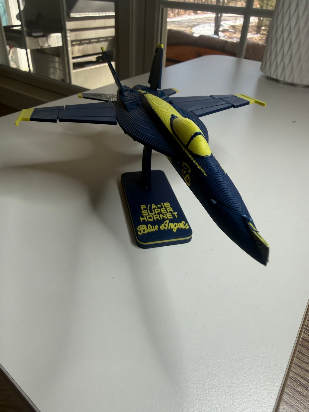 Blue Angels F/A-18 Super Hornet 3D Printed Aircraft Model Kit – Navy Demonstration Jet Edition