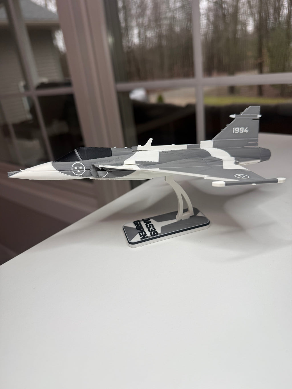 JAS 39 Gripen 3D Printed Aircraft Model Kit – Modern Fighter Jet Edition