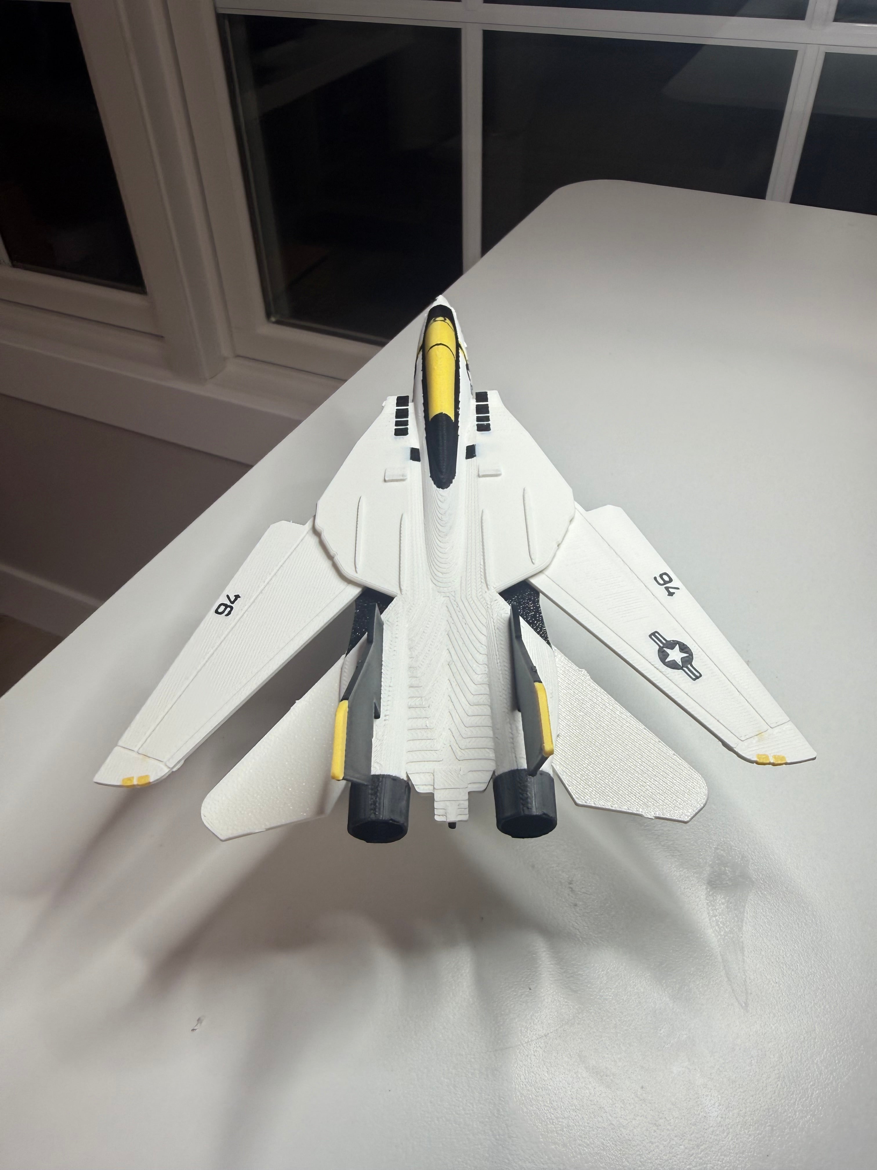 F-14 Tomcat 3D Printed Aircraft Model Kit – Classic Navy Fighter Jet Edition