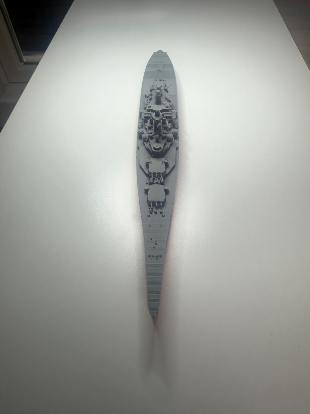 USS Missouri Battleship 3D Printed Display Model – WWII Naval Warship Desk Decor