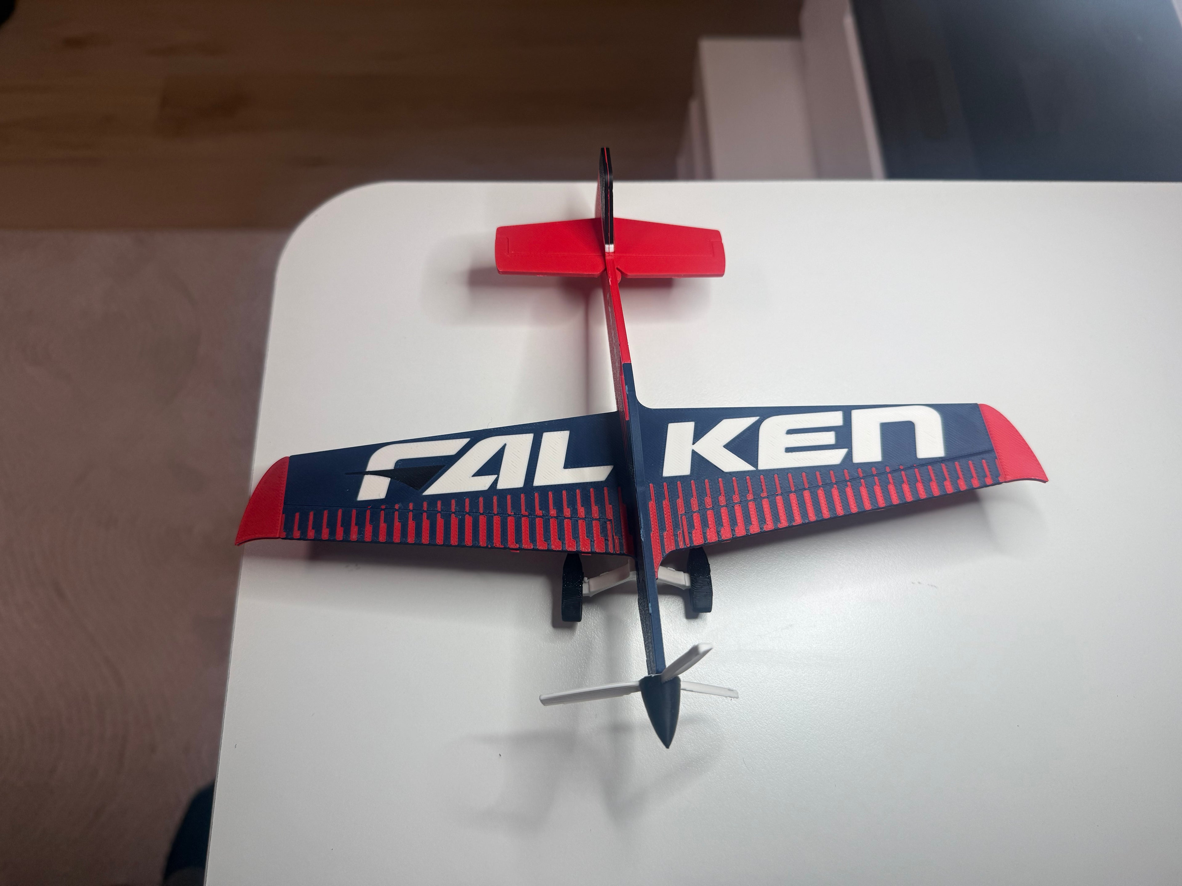 MXS-R Falken Aerobatic Plane 3D Printed Model | RC Airplane Display Build