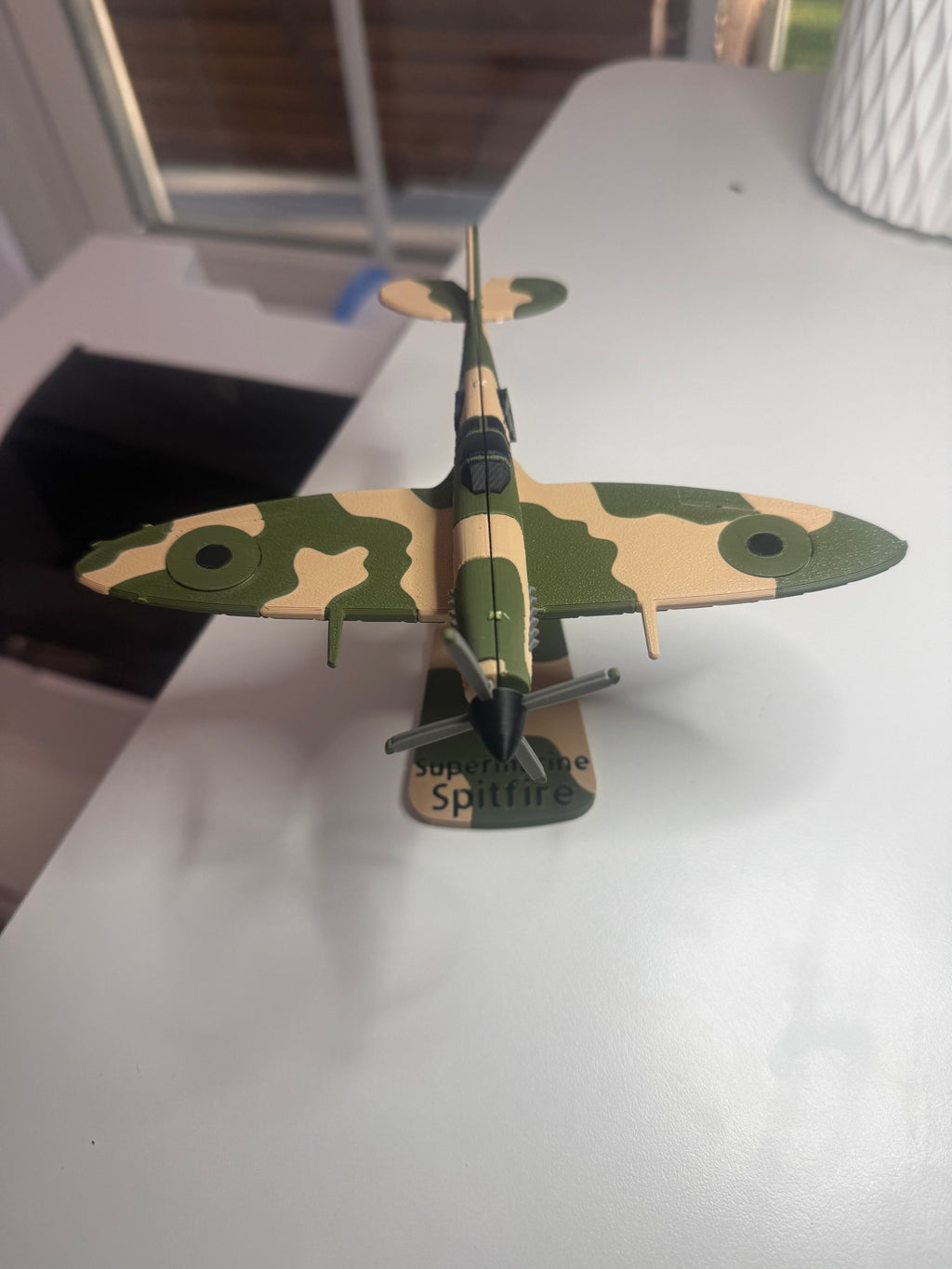 Spitfire WWII Fighter Plane Kit Card | 3D Printed Aircraft Model