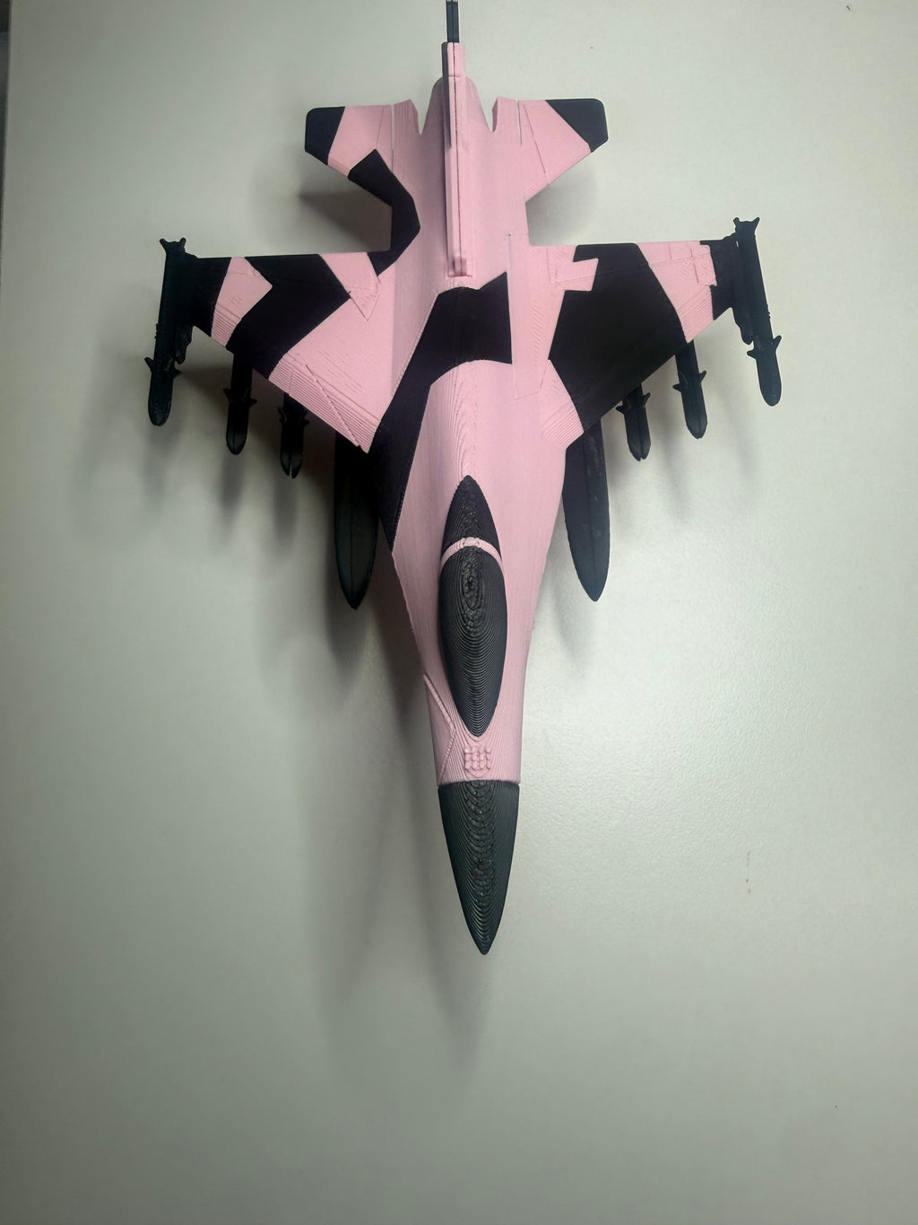 Pink F-16 Fighter Jet 3D Printed Model