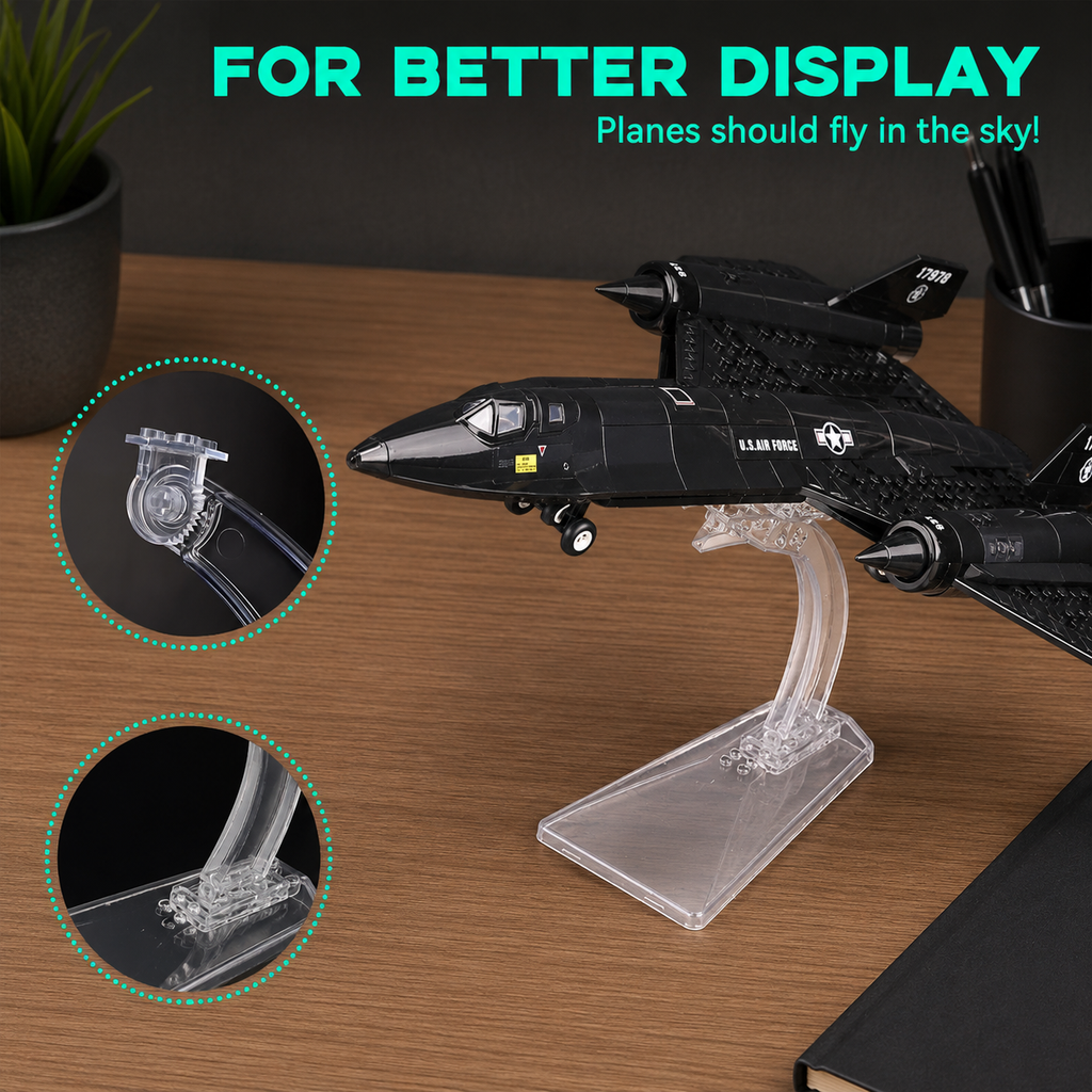 SR-71 Blackbird Reconnaissance Aircraft Building Set – 183 Piece Model Kit