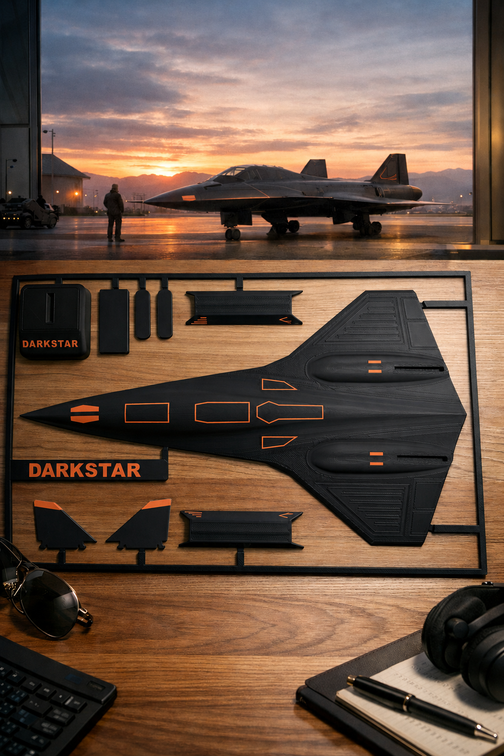 Darkstar SR-72 Inspired 3D Printed Aircraft Model Kit – Hypersonic Stealth Jet