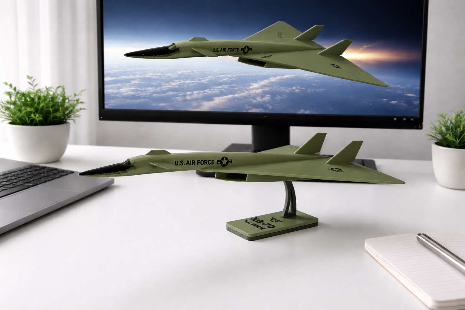 XB-70 Valkyrie 3D Printed Aircraft Model