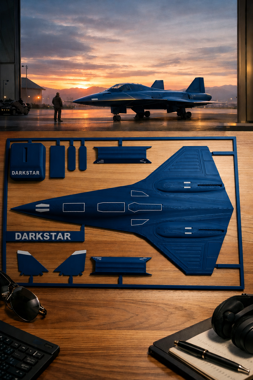 Darkstar SR-72 Inspired 3D Printed Aircraft Model Kit – Hypersonic Stealth Jet