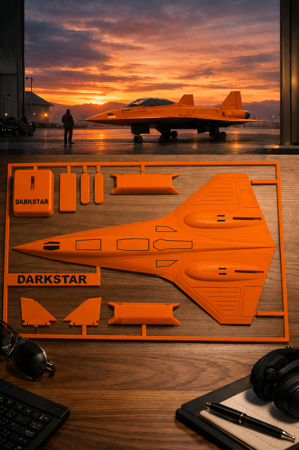 Darkstar SR-72 Inspired 3D Printed Aircraft Model Kit – Hypersonic Stealth Jet